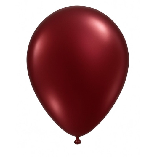 Metallic Pearl 28cm Balloons Burdundy Image